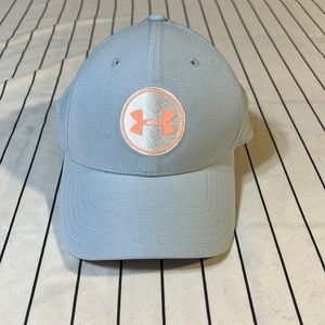 Under Armour Cap Fitted Light Blue  Adult Embroidered UA logo Mens Casual Golf